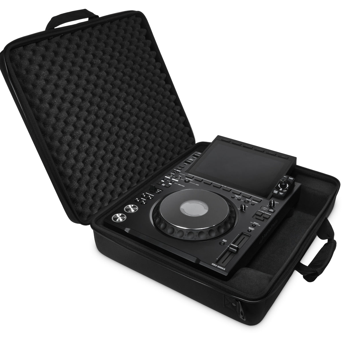 AlphaTheta DJC-3000X DJ hard case with padded interior for CDJ-3000X, durable black protective travel bag