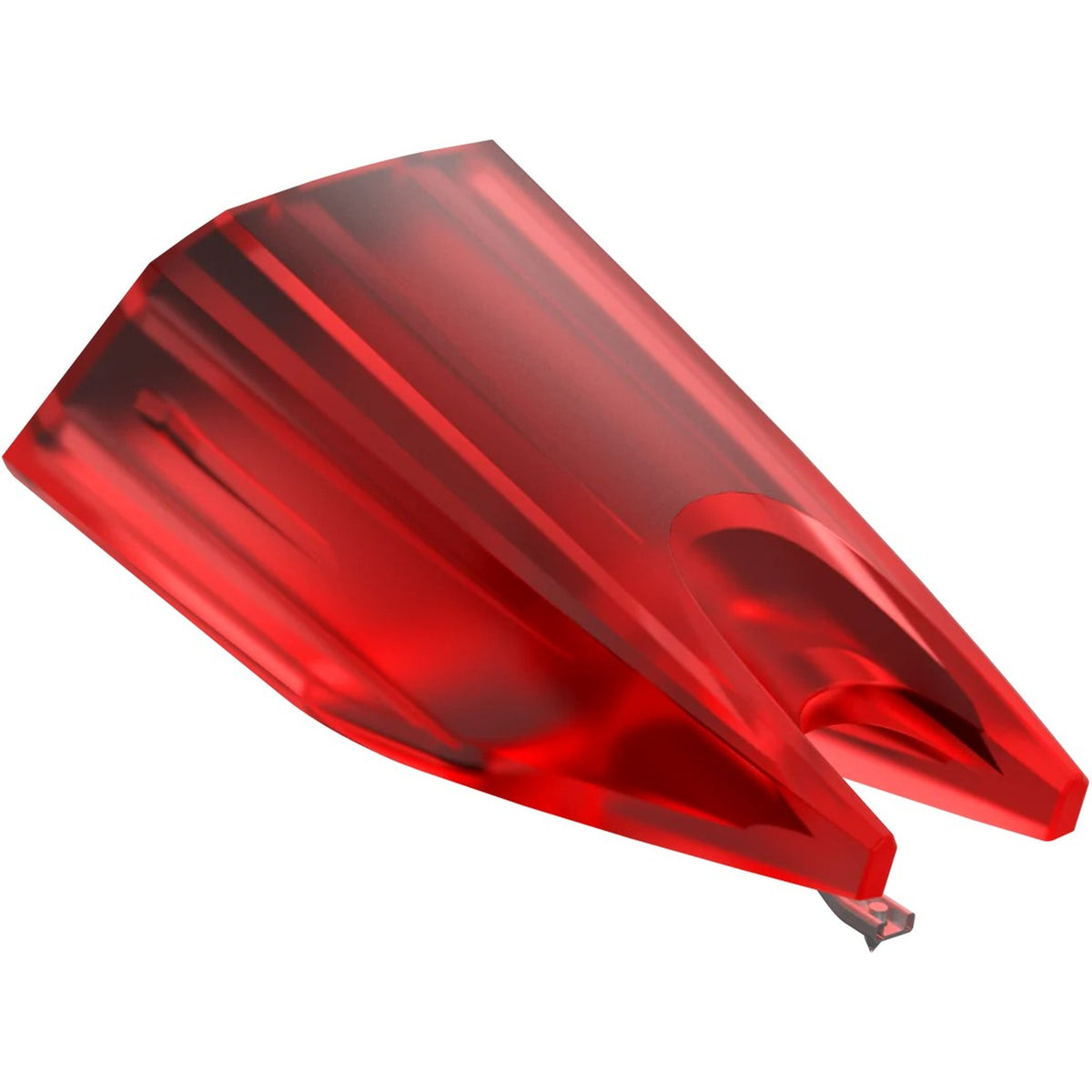 Ortofon Concorde Music Red turntable stylus with red cartridge and stylus tip, designed for high-quality vinyl playback.