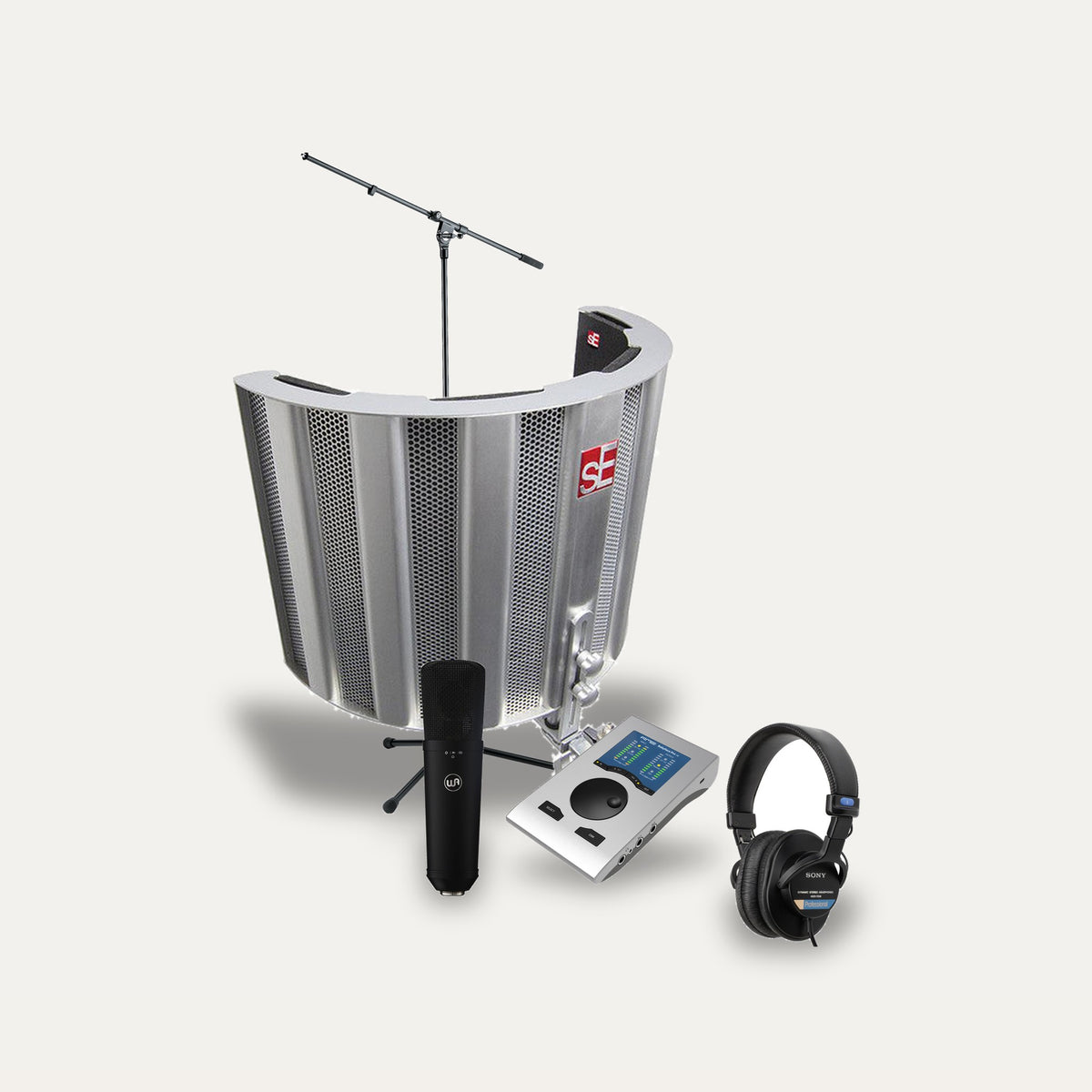 Warm Audio WA-87 R2 + RME Babyface Pro FS + sE Reflexion Filter SPACE Vocal Set – Microphone Finish Black