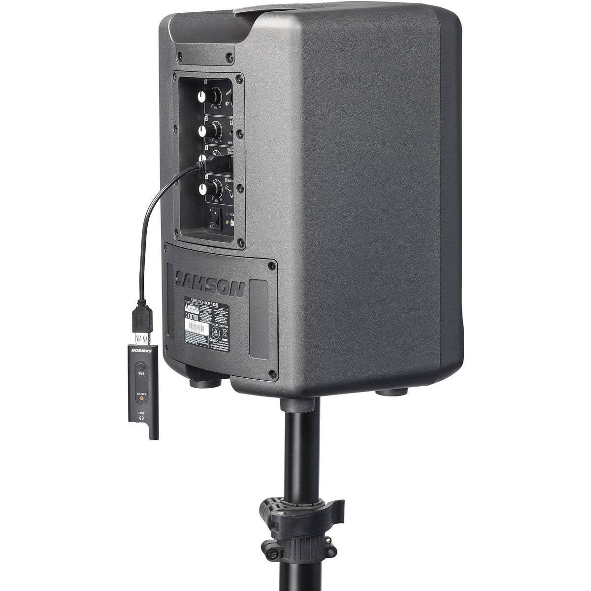Samson XPD2 professional wireless microphone headset system with sleek design and adjustable microphone boom.