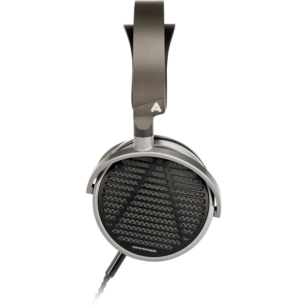 Audeze MM-100 studio headphones with over-ear design and plush ear cups, ideal for professional audio mixing and listening.