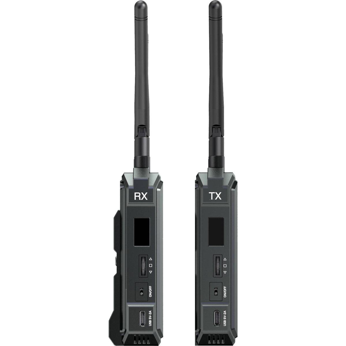 Hollyland Pyro H wireless video transmission system with compact transmitter and receiver units for professional video streaming.