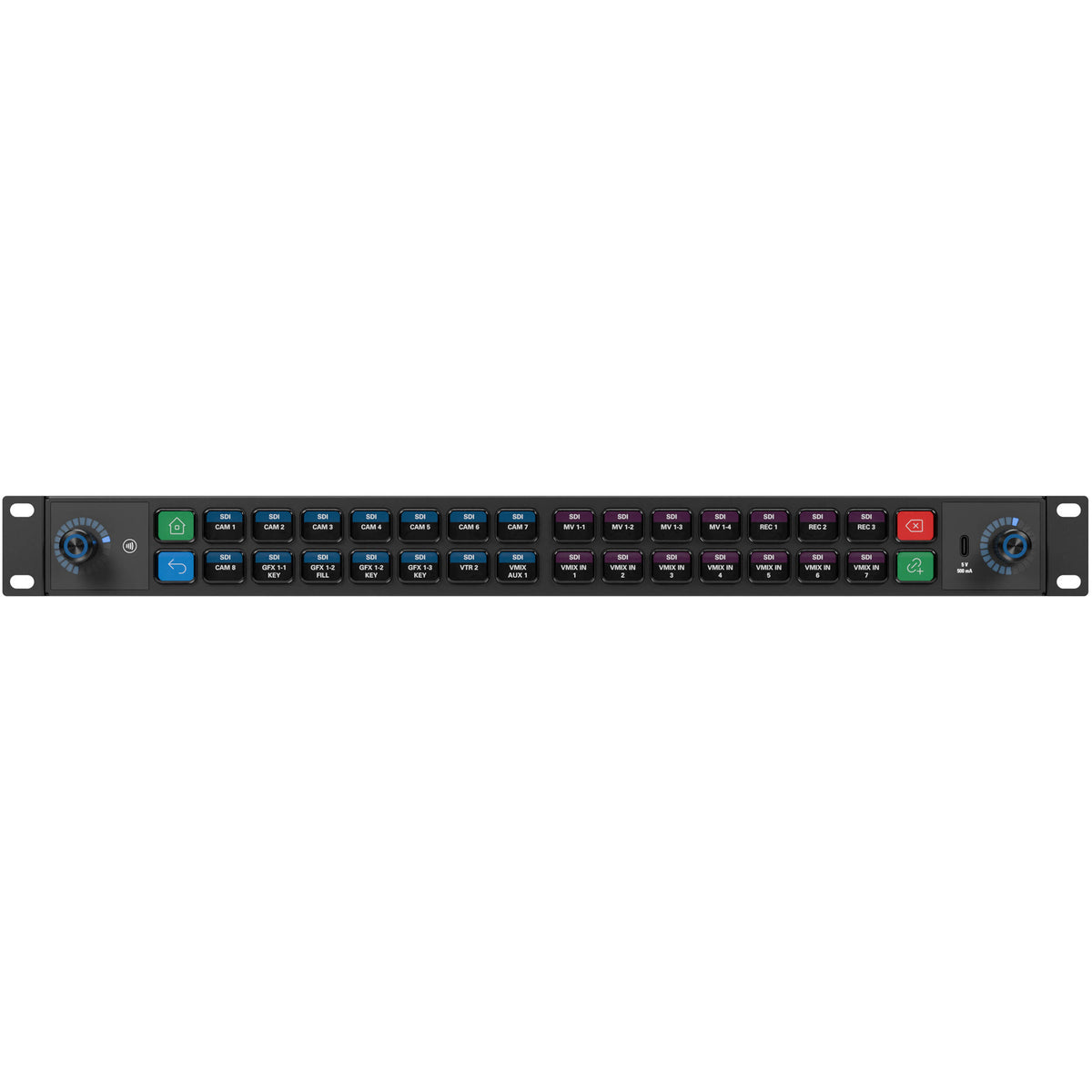 Elgato Stream Deck Studio video editing controller with customizable buttons and professional layout for streamers and content creators.