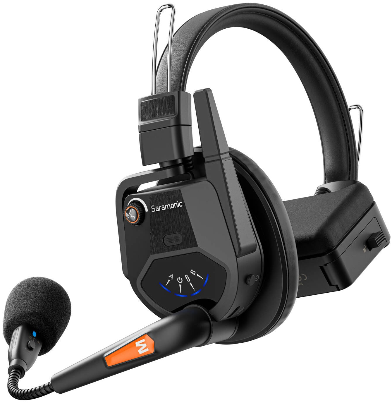 Saramonic WiTalk9 WT9S 9-person wireless video equipment set with microphones and receivers for professional audio recording.