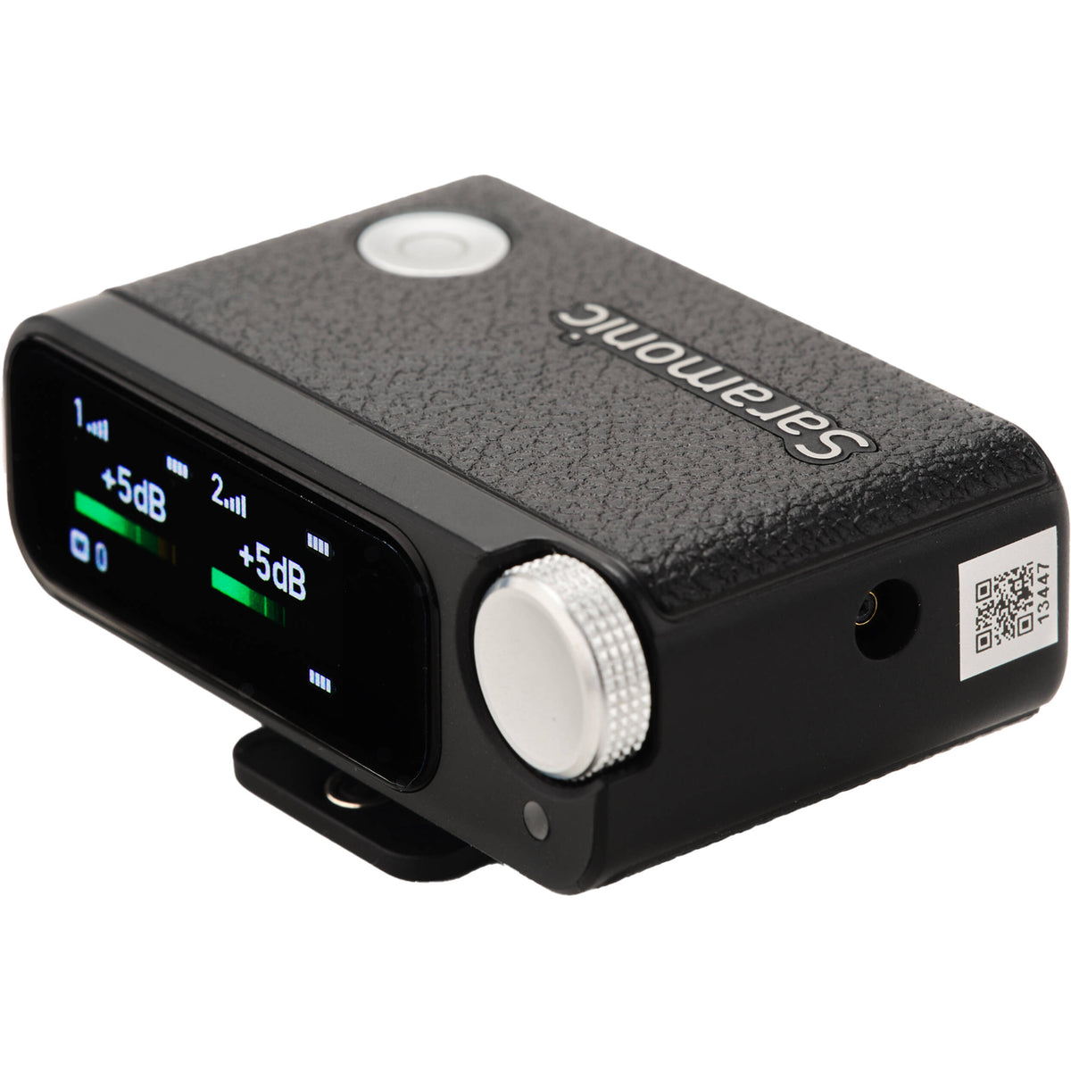Saramonic Ultra Creator Wireless Microphone System with transmitter and receiver units, compact design for content creation and filming.