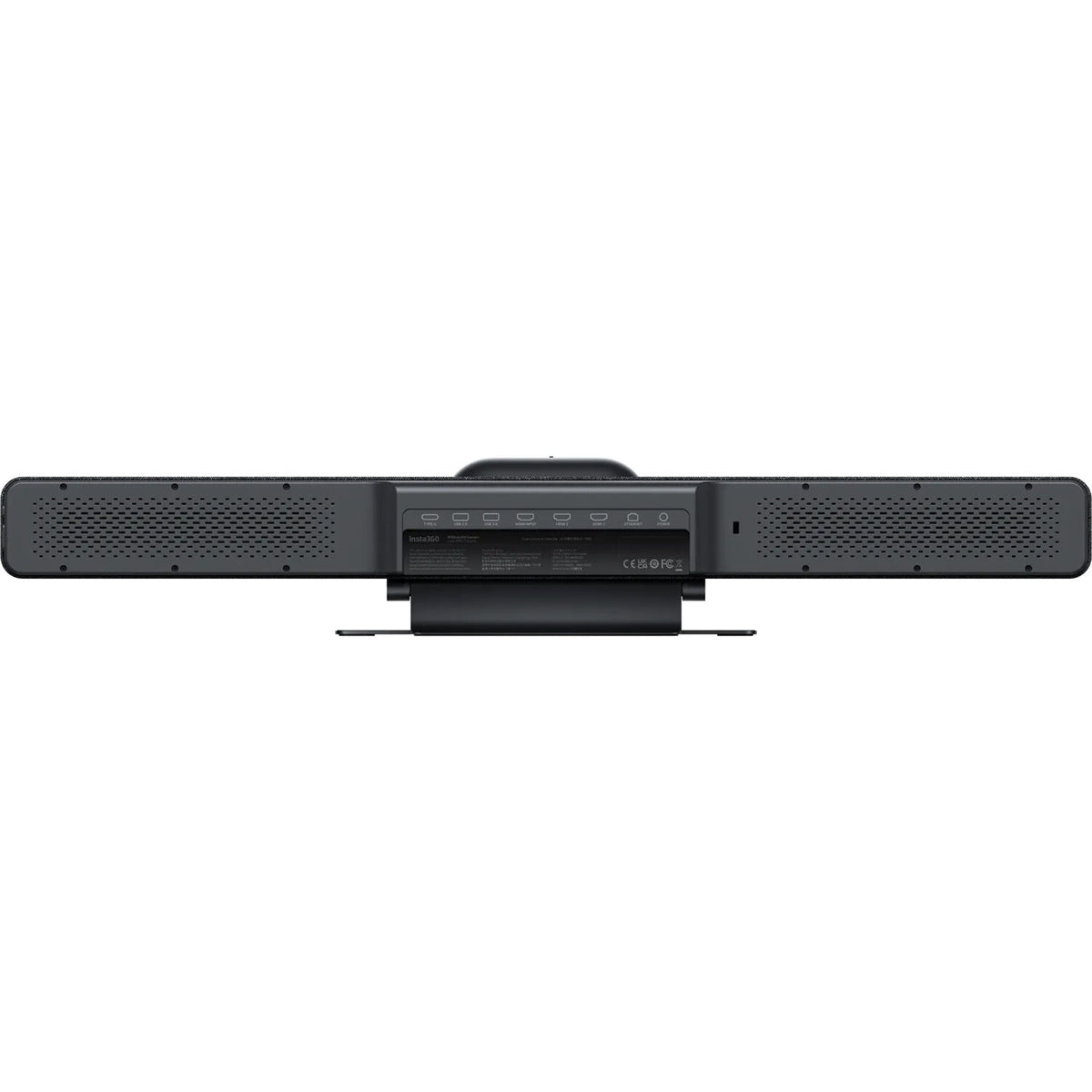 Insta360 Connect video conferencing camera with wide-angle lens and sleek design, compatible with various conferencing setups.