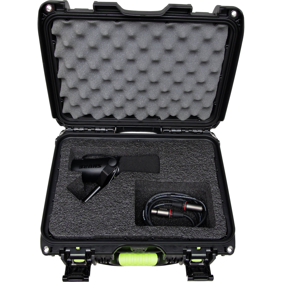 Shure SH-SM7-WP microphone case for Shure SM7B, durable protective bag with zipper and handle for professional microphone storage.