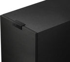 KEF Q3 Meta passive bookshelf speakers shown with sleek black finish and compact design for high-quality audio.