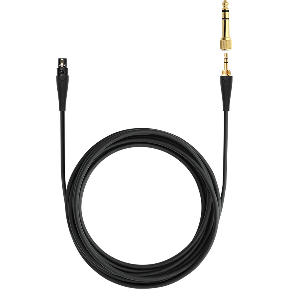 Beyerdynamic Pro X 3m straight headphone cable, black, with connectors, designed for high-quality audio headphones.