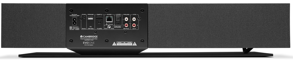 Cambridge Audio Evo One wireless speaker, black, front view