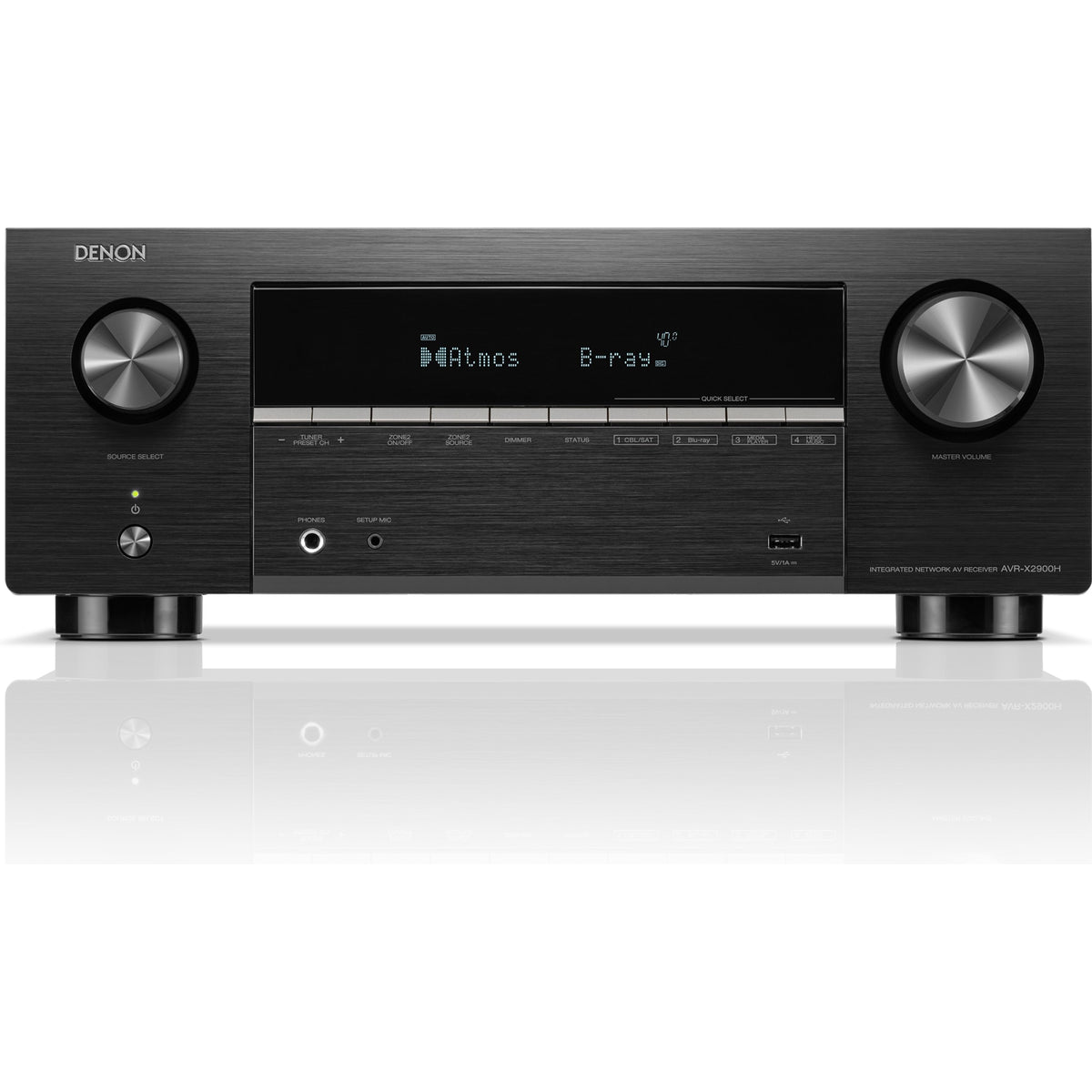Denon AVR-X2900H DAB stereo amplifiers, front