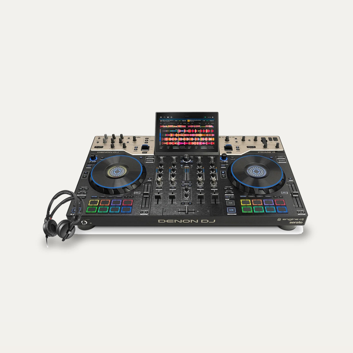 Denon DJ Prime 4 G2 + Sennheiser HD 25 DJ Set