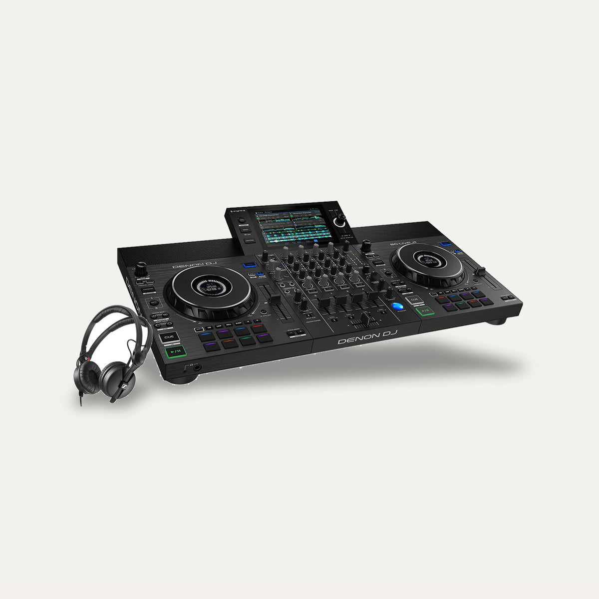 Denon DJ SC Live 4 + Sennheiser HD 25 Plus DJ Set