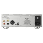 FiiO DP11 silver rear panel with RCA, coaxial, optical, AES/EBU and USB connections