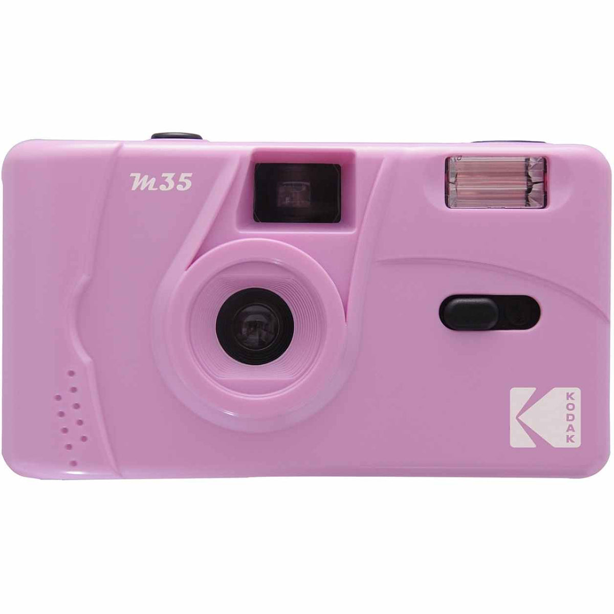 Kodak M35 reusable compact camera with purple body, designed for instant photos and easy, portable photography.