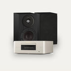 Marantz MCR 60n + Dali Sonik 1 Hi-Fi System – Marantz Finish Marantz Champagne, Speaker Finish Black Ash