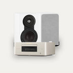 Marantz MCR 60n + Dali Sonik 1 Hi-Fi System – Marantz Finish Marantz Champagne, Speaker Finish White