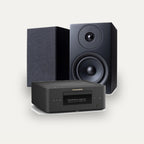 Marantz MCR 60n + Argon Audio Forus 5 Hi-Fi System – Marantz Finish Matte Black, Speaker Finish Black