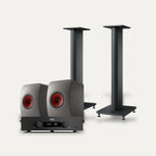 Hegel H200 + KEF LS50 Meta + KEF S2 Stands Hi-Fi System – Amplifier Colour Black, Speaker Finish Grey