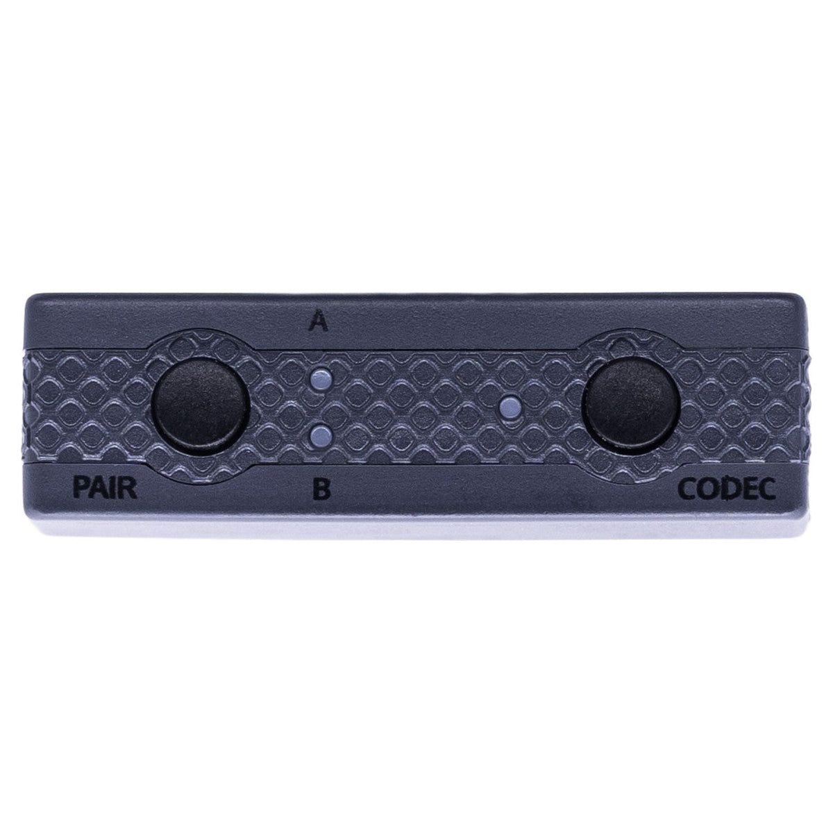 iFi Audio UP Play, pairing and codec buttons with status LEDs