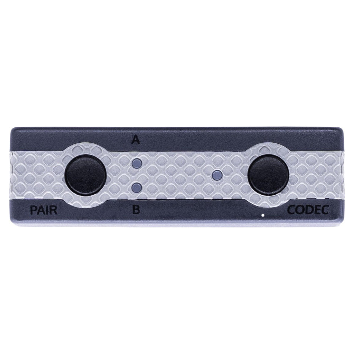 iFi Audio UP Play Max, silver control face with pairing and codec buttons