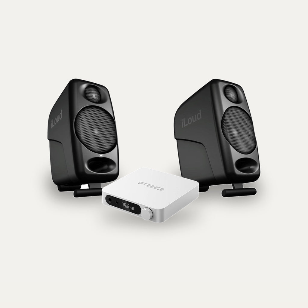 IK Multimedia iLoud Micro Monitor + FiiO K11 Desktop Set – Monitor Colour Black, DAC Colour Silver