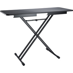 K&M 18900 keyboard stand with adjustable height and sturdy metal construction, supporting electronic and acoustic keyboards.