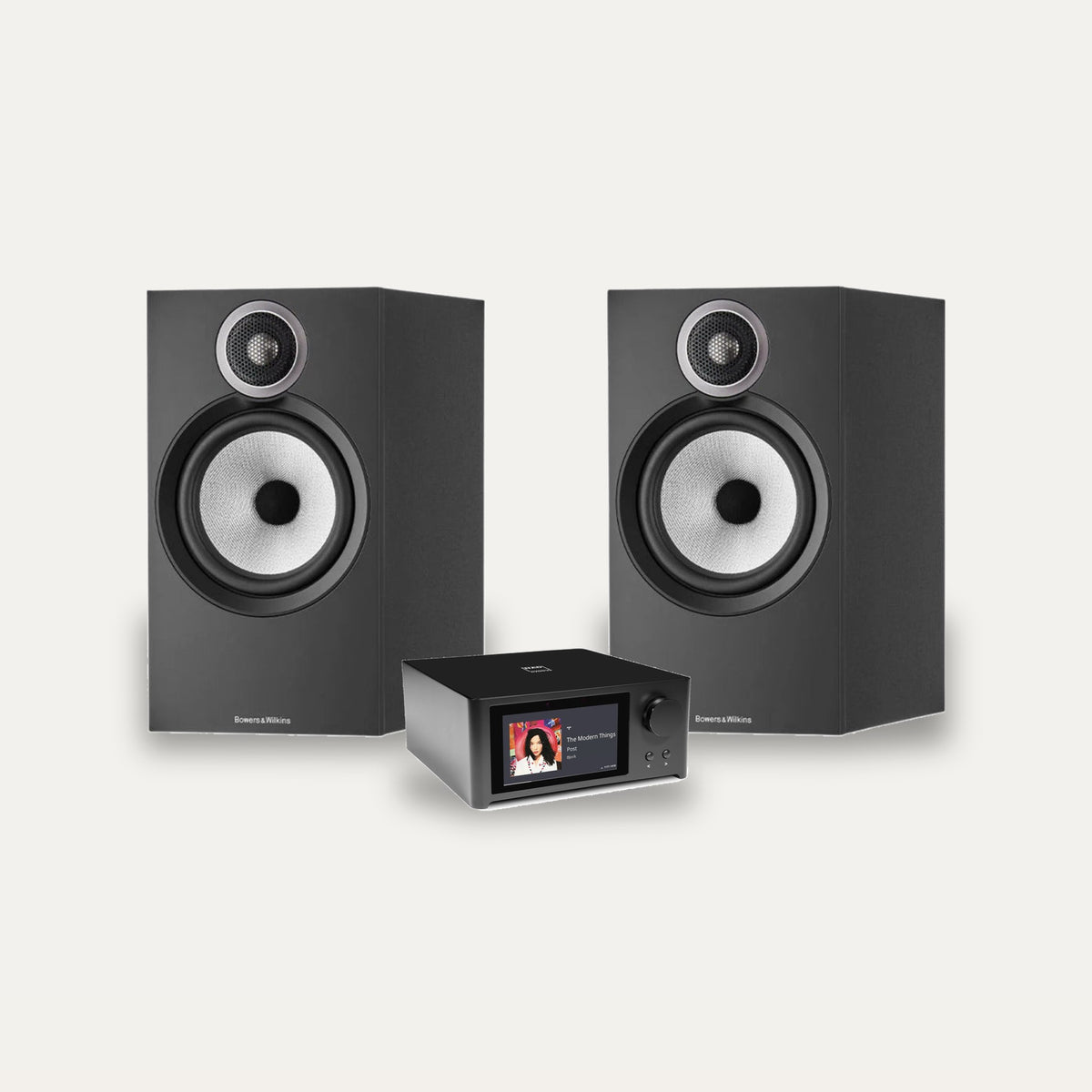NAD C 700 V2 + Bowers & Wilkins 606 S3 Streaming System – Speaker Finish Black
