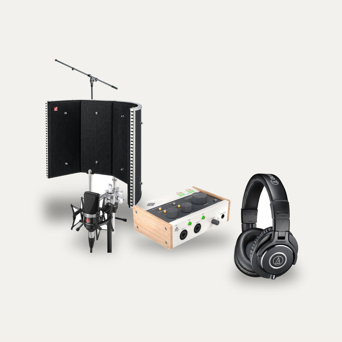 Neumann TLM 102 + Universal Audio Volt 276 + sE Reflexion Filter Pro Vocal Set – Microphone Finish Black