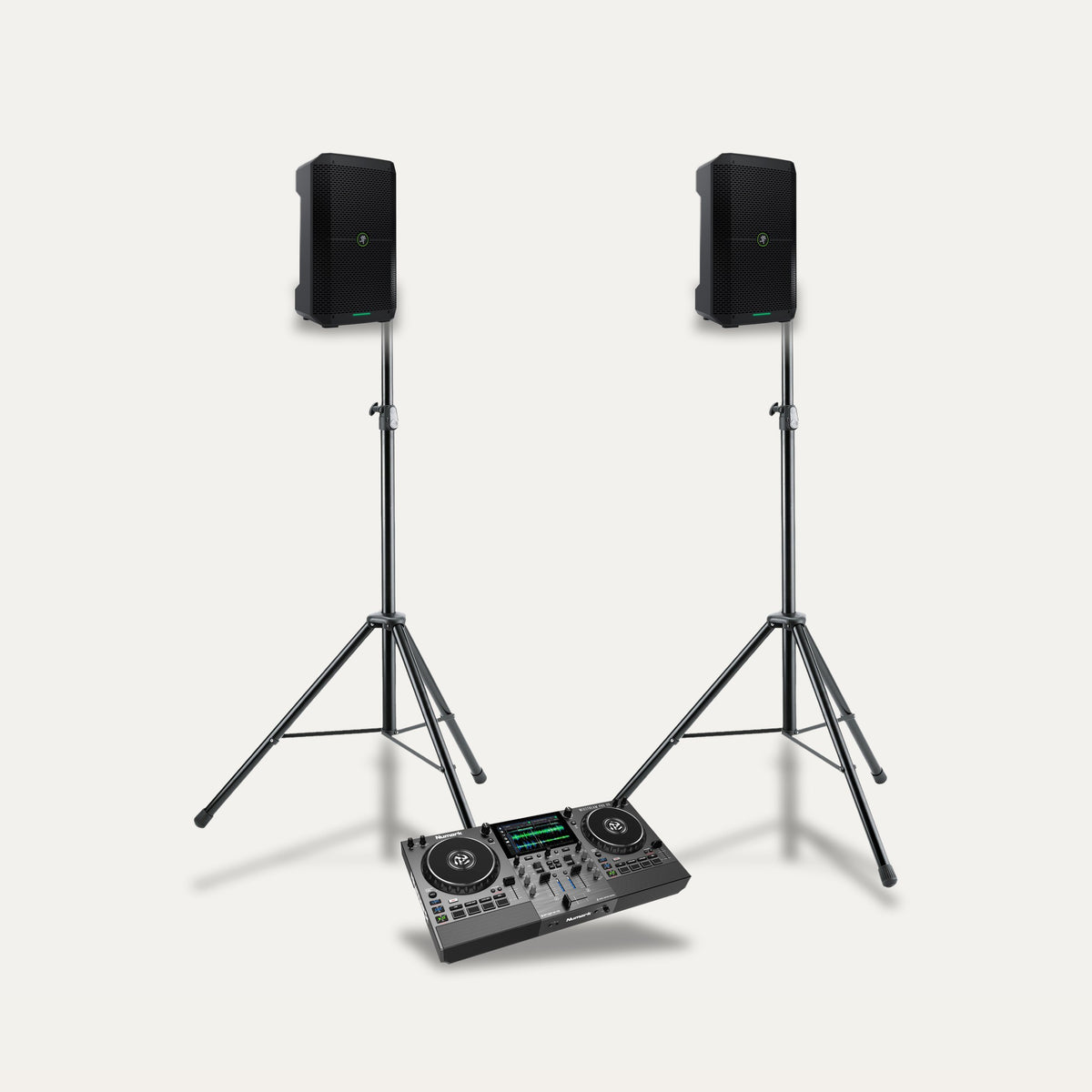 Numark Mixstream Pro Go + 2 x Mackie Thump GO Battery DJ Set