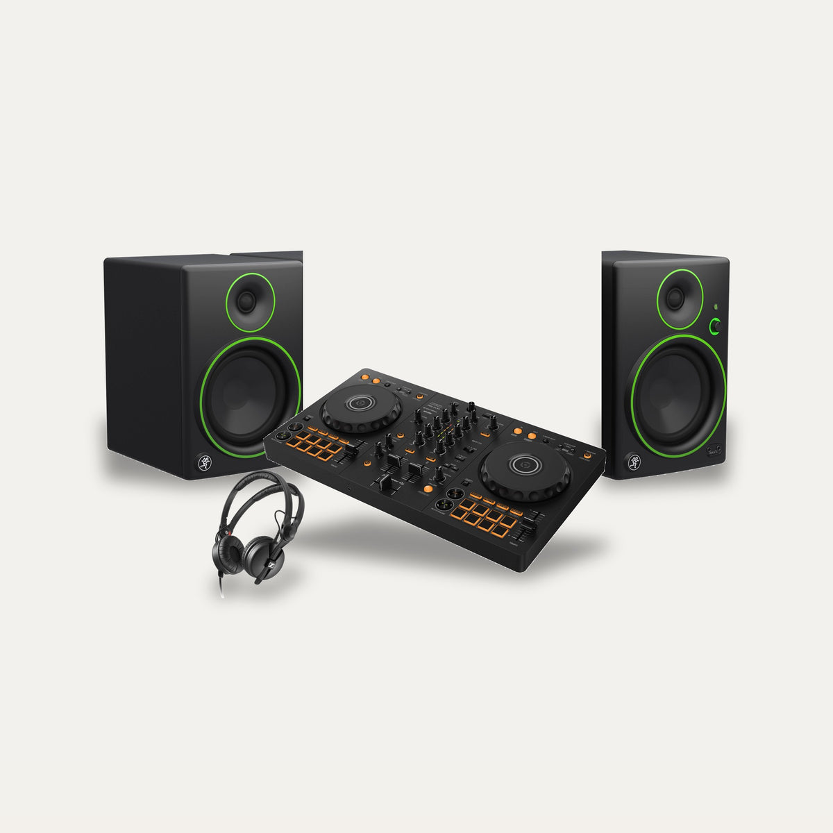 Pioneer DDJ-FLX4 + Mackie CR5BT + Sennheiser HD 25 DJ Home Set