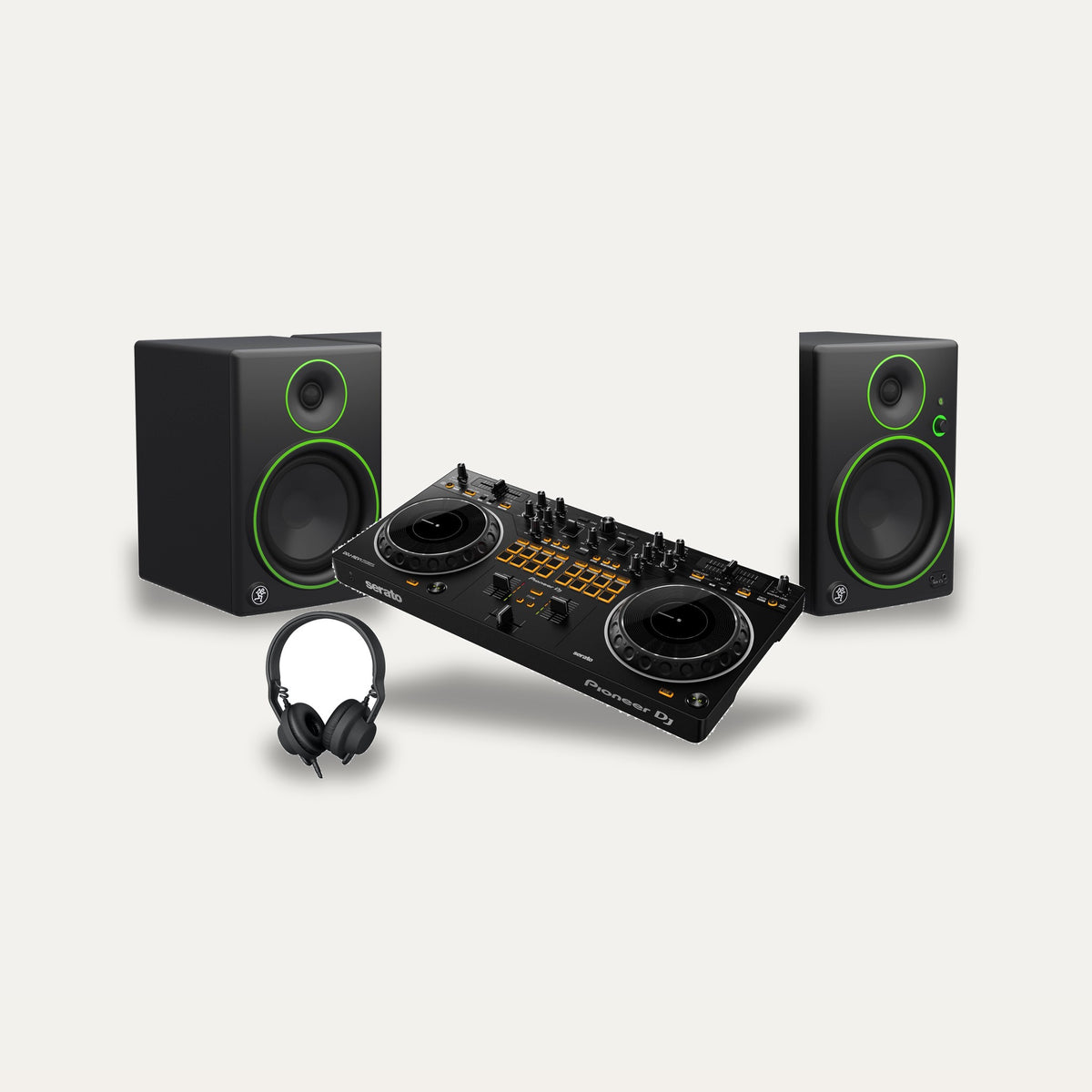 Pioneer DDJ-REV1 + AIAIAI TMA-2 DJ V2 + Mackie CR5BT Scratch Starter Set