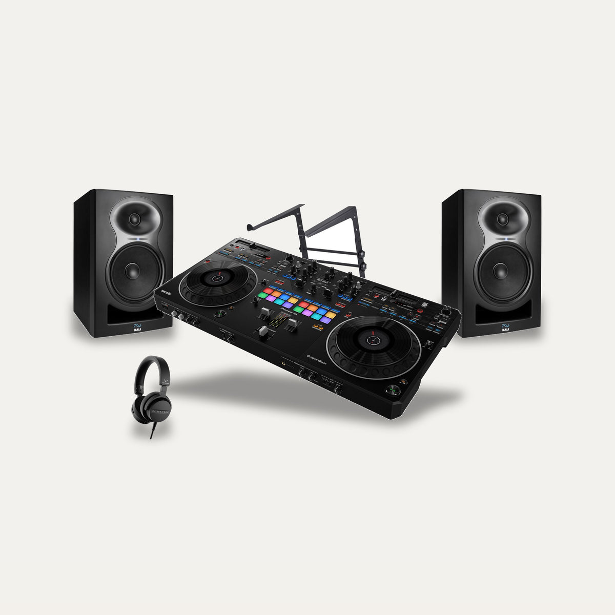 Pioneer DDJ-REV5 + Beyerdynamic DJ 300 PRO X + Kali LP-6 V2 DJ Studio Set – Monitor Colour Black