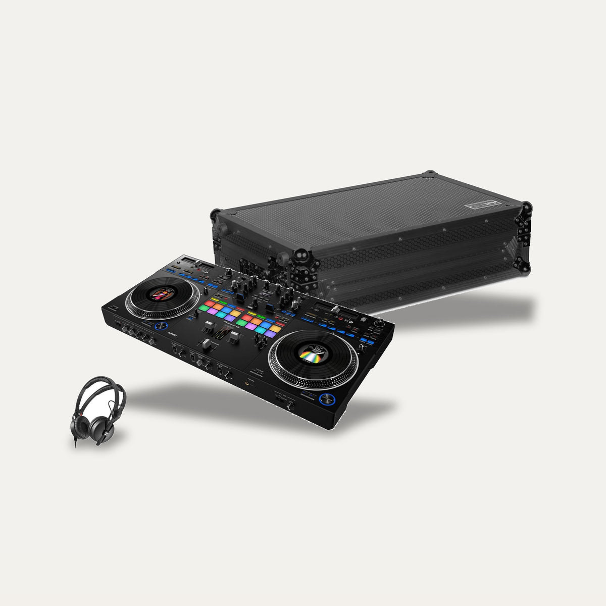 Pioneer DDJ-REV7 + UDG Ultimate Flight Case + Sennheiser HD 25 Plus DJ Set