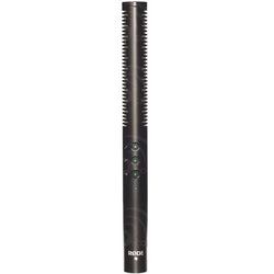 Rode NTG4 shotgun microphone with black cylindrical body and adjustable mount, designed for professional audio recording.