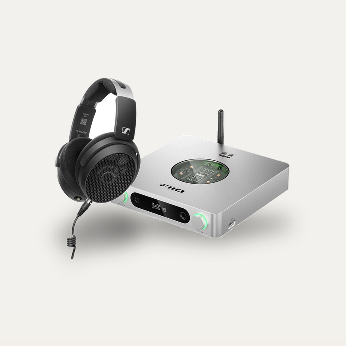 Sennheiser HD 490 PRO + FiiO K13 R2R Headphone Set – DAC Colour Silver