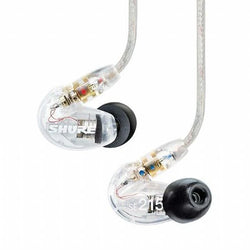 Shure SE215 wired in-ear headphones, in red