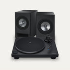 Technics SC-CX700 + SL-40CBT Vinyl Streaming Set – Speaker Colour Charcoal Black, Turntable Colour Black