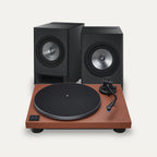 Technics SC-CX700 + SL-40CBT Vinyl Streaming Set – Speaker Colour Charcoal Black, Turntable Colour Terracotta Brown