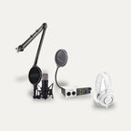 Universal Audio Volt 2 + RODE NT1 5th Gen + Audio-Technica ATH-M50x Home Studio Set – Microphone Finish Black, Headphones Colour White
