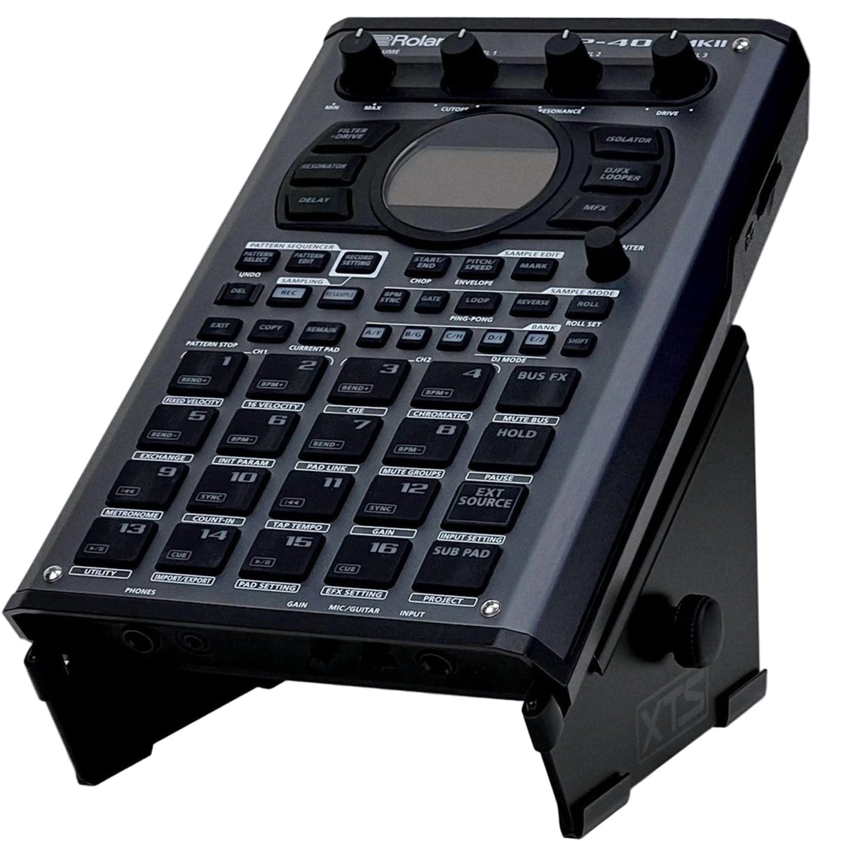 Small Analog Cases XTS Stand for keyboards, featuring a sturdy metal frame and adjustable height for music setup support.